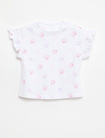 Lot de 2 T-shirts à manches courtes en jersey de coton