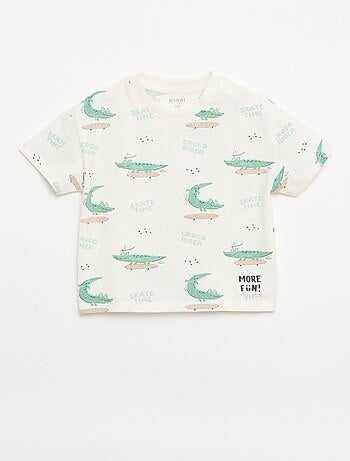 Lot de 2 T-shirts à manches courtes en jersey de coton