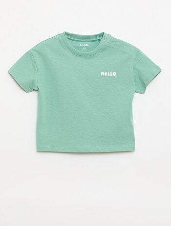 Lot de 2 T-shirts à manches courtes en jersey de coton