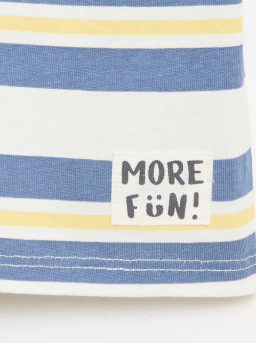 Lot de 2 T-shirts à manches courtes en jersey de coton - Kiabi