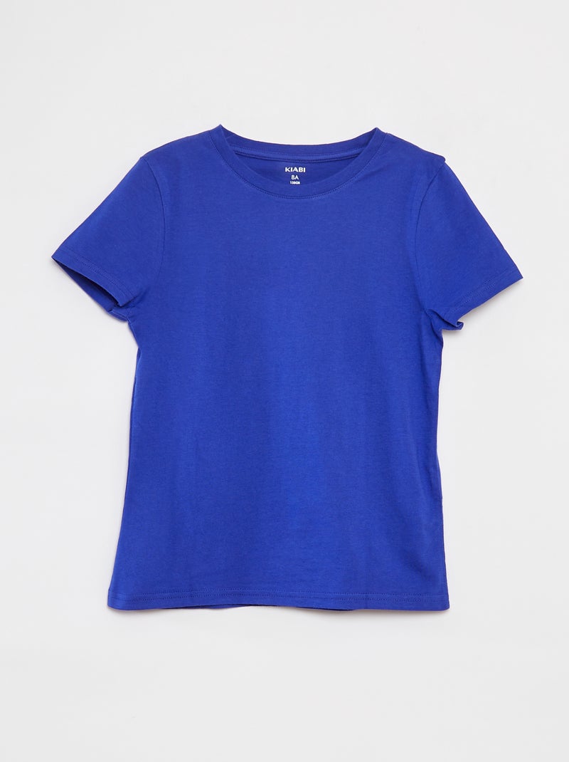 Lot de 2 t-shirts à manches courtes et col rond ORANGE - Kiabi