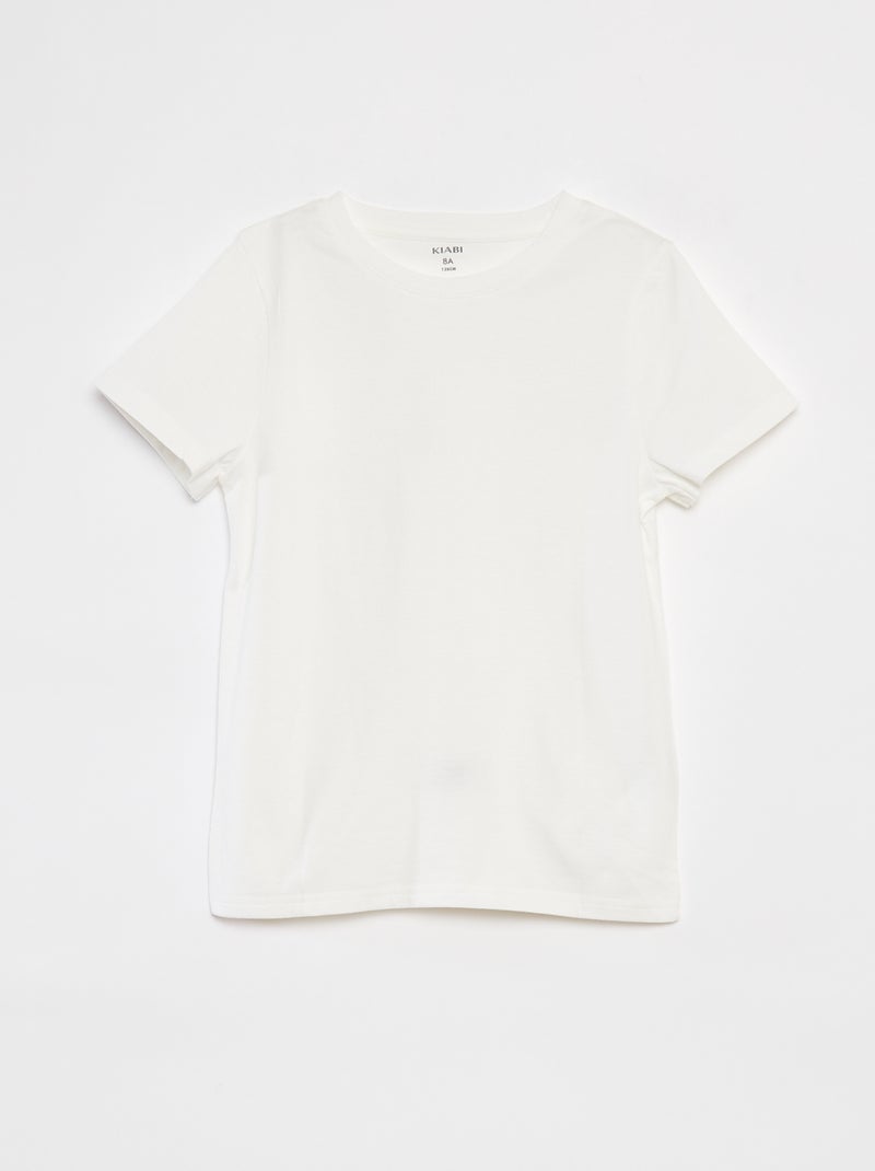 Lot de 2 t-shirts à manches courtes et col rond VERT - Kiabi
