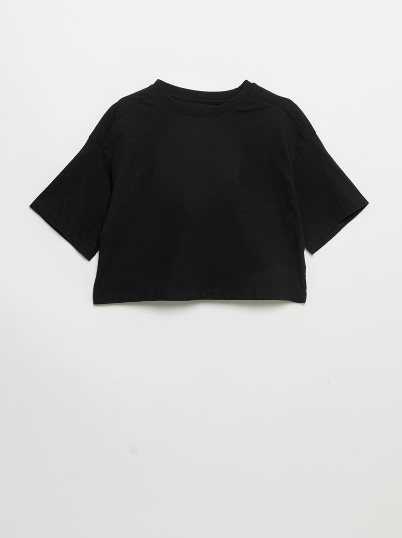 Lot de 2 t-shirts à manches courtes Marron - Kiabi
