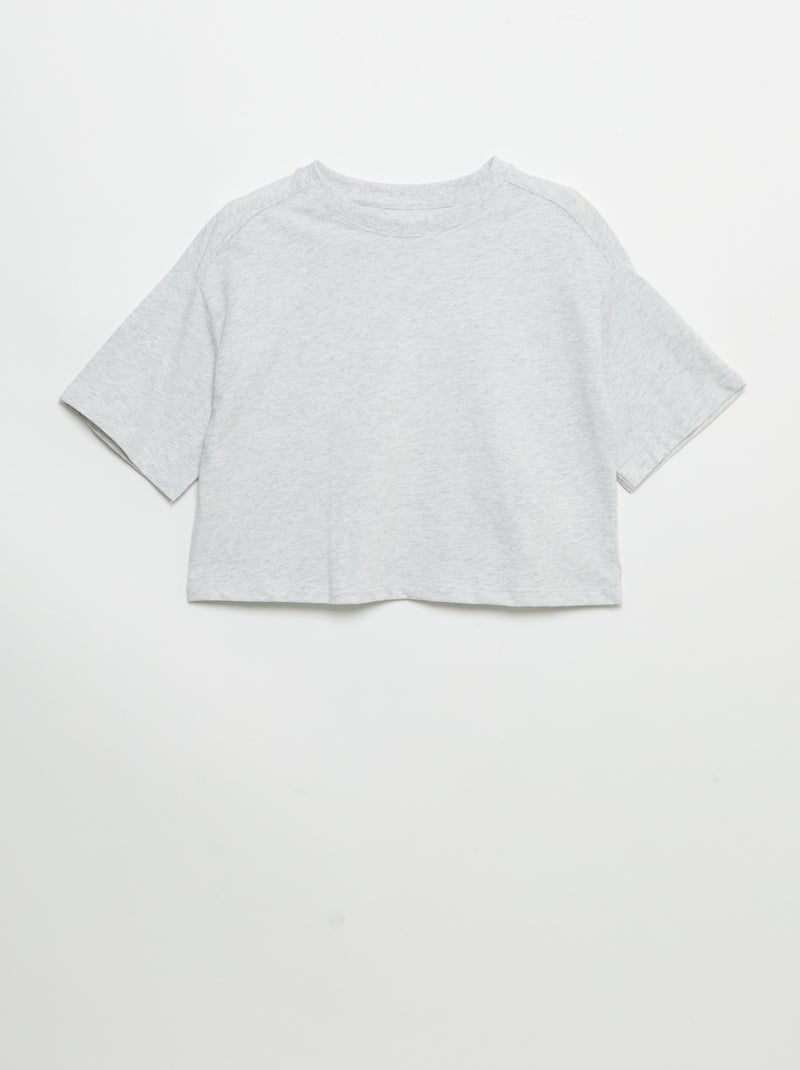 Lot de 2 t-shirts à manches courtes Noir - Kiabi