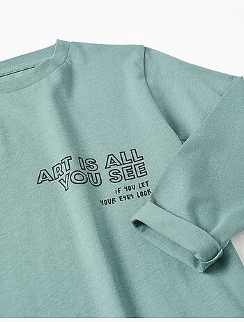 Lot de 2 T-shirts à manches longues avec imprimés