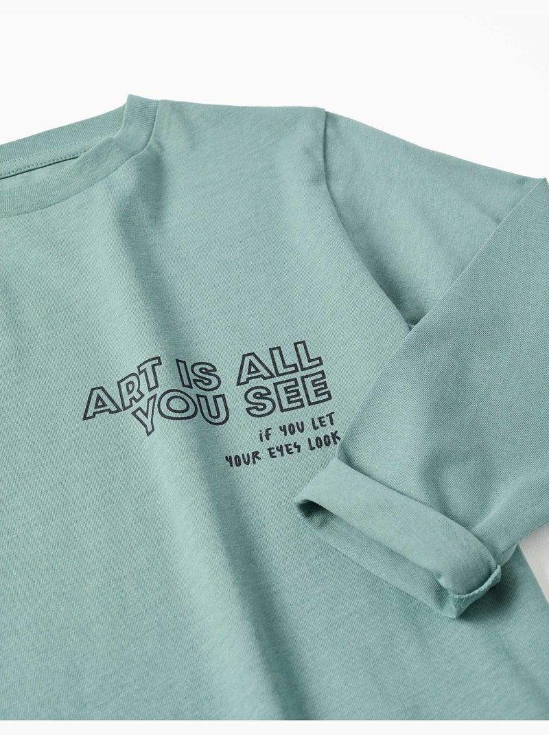 Lot de 2 T-shirts à manches longues avec imprimés Blanc - Kiabi