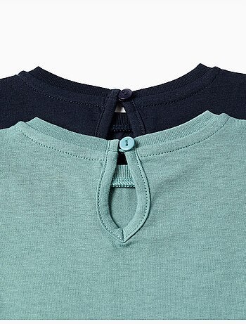Lot de 2 T-shirts à manches longues avec imprimés de l'art