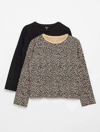 Lot de 2 T-shirts à manches longues