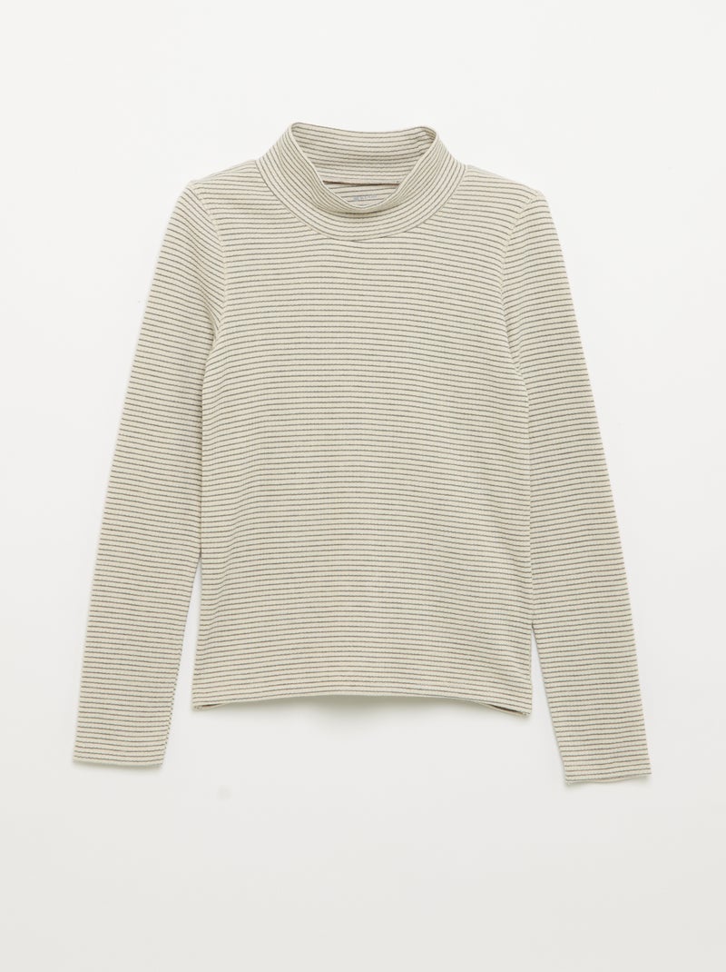 Lot de 2 T-shirts à manches longues Beige - Kiabi