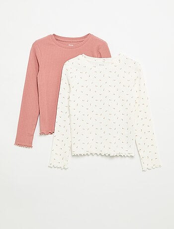 Lot de 2 T-shirts à manches longues
