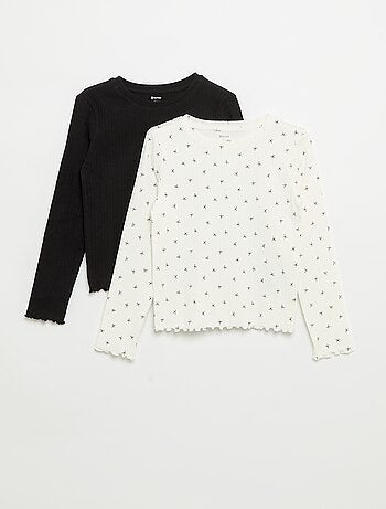 Lot de 2 T-shirts à manches longues
