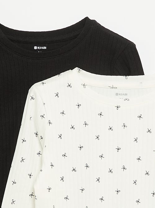 Lot de 2 T-shirts à manches longues - Kiabi