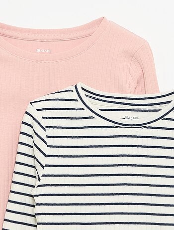 Lot de 2 T-shirts à manches longues