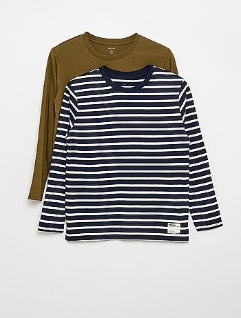 Lot de 2 T-shirts à manches longues