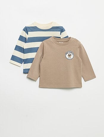 Lot de 2 T-shirts à manches longues