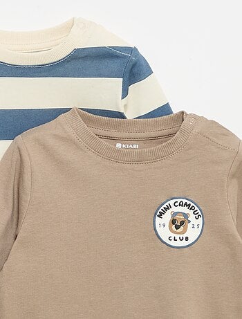 Lot de 2 T-shirts à manches longues