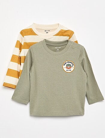 Lot de 2 T-shirts à manches longues