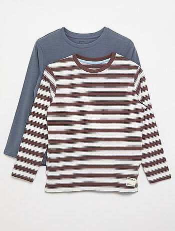 Lot de 2 T-shirts à manches longues
