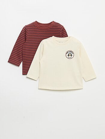 Lot de 2 T-shirts à manches longues