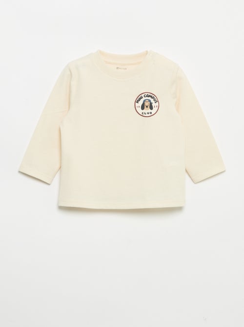 Lot de 2 T-shirts à manches longues - Kiabi Lot de 2 T-shirts à manches longues - Kiabi