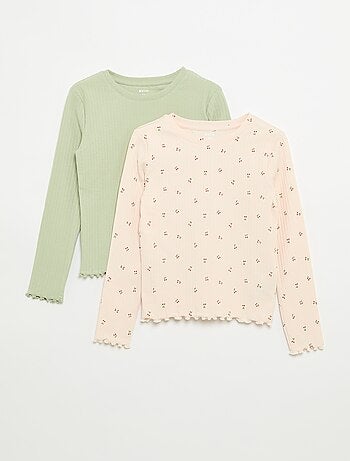 Lot de 2 T-shirts à manches longues
