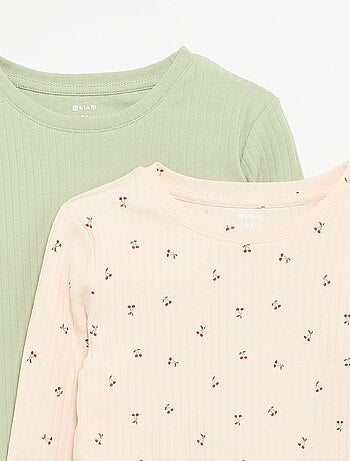 Lot de 2 T-shirts à manches longues