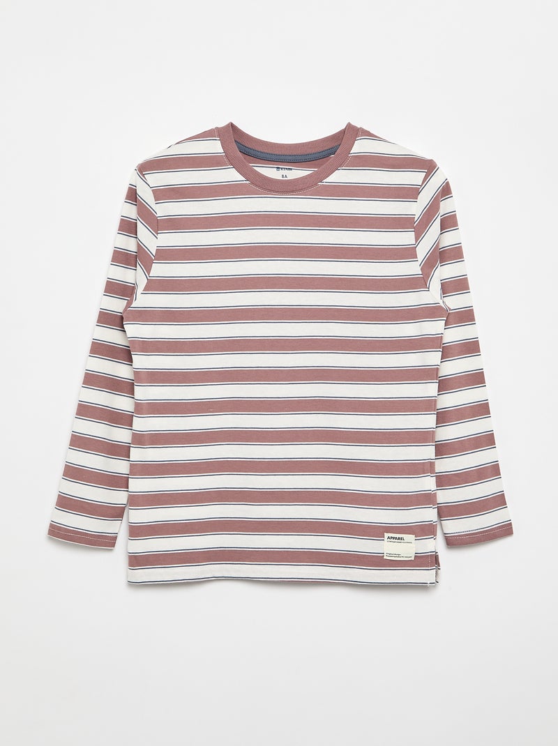 Lot de 2 T-shirts à manches longues Rose - Kiabi