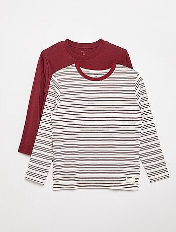 Lot de 2 T-shirts à manches longues