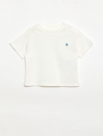 Lot de 2 T-shirts avec détail poitrine