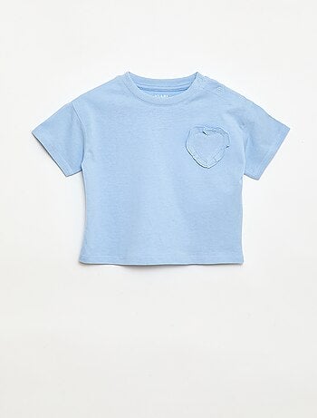 Lot de 2 T-shirts avec détail poitrine