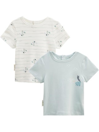 Lot de 2 t-shirts bébé manches courtes Kimi