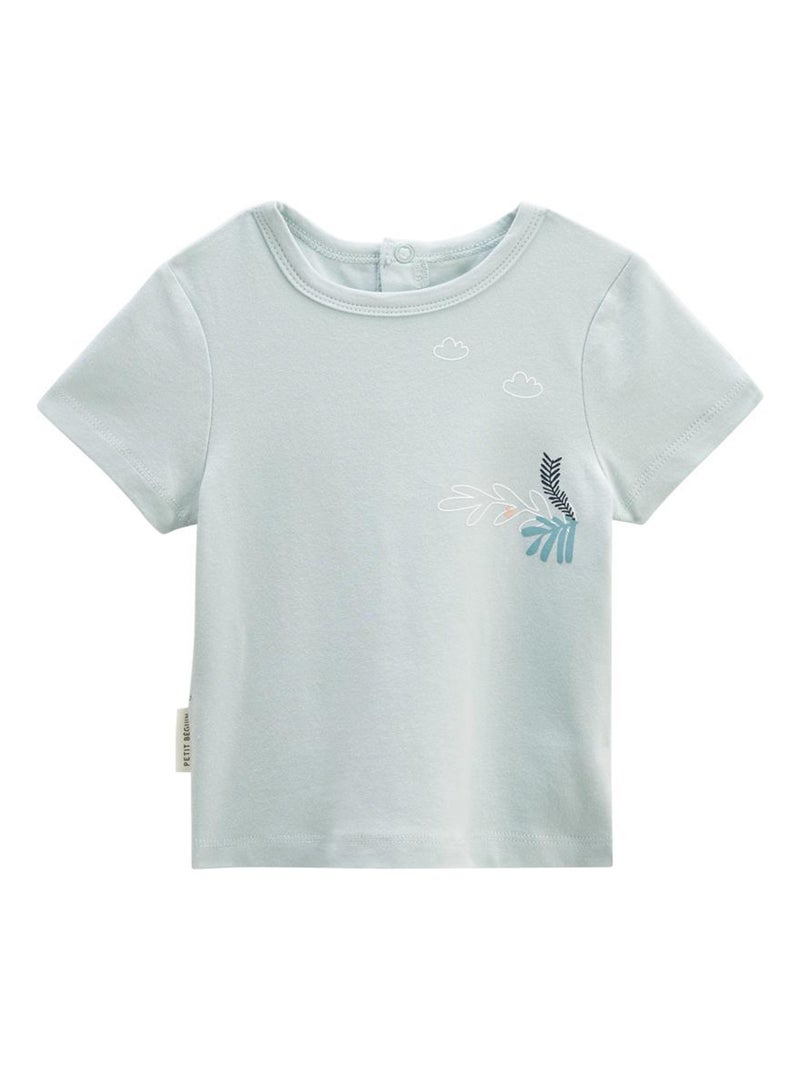 Lot de 2 t-shirts bébé manches courtes Kimi Ecru - Kiabi