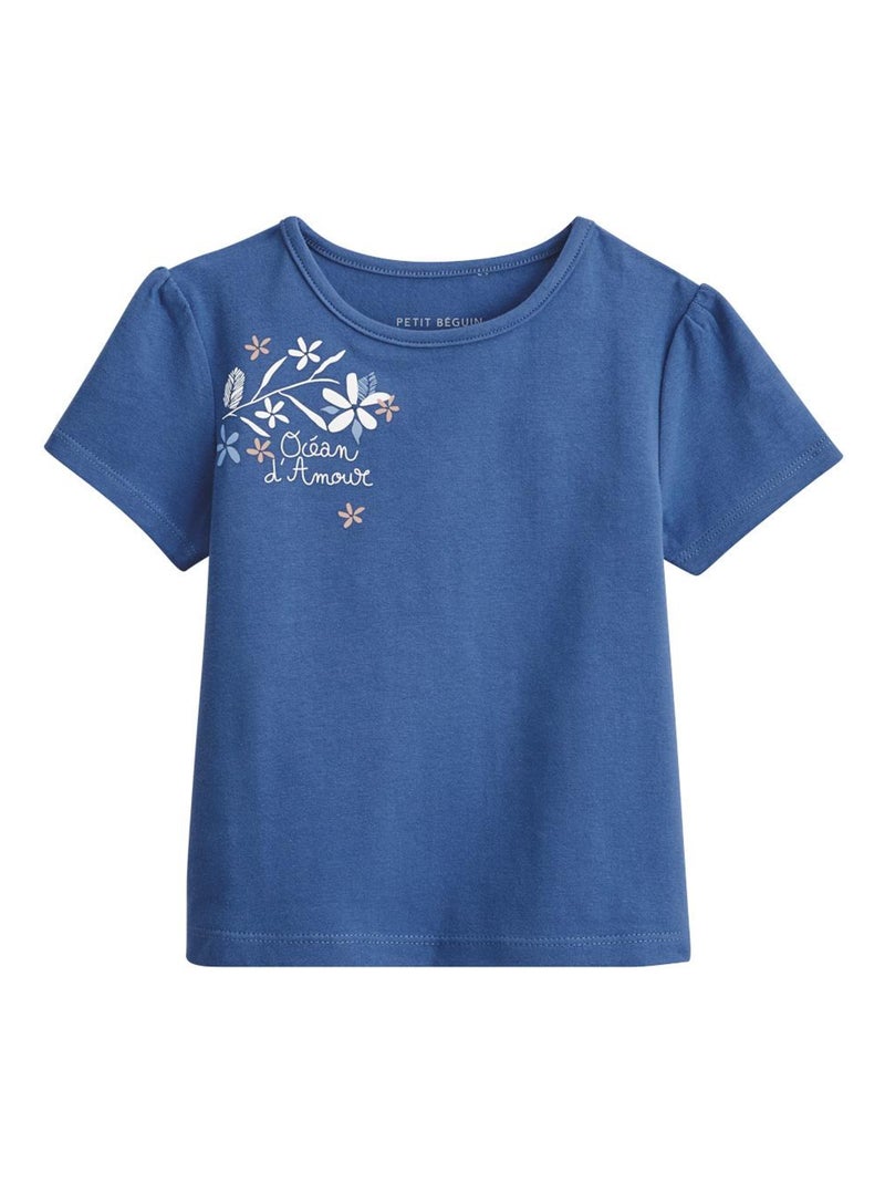 Lot de 2 t-shirts bébé manches courtes Océan d'amour Bleu - Kiabi