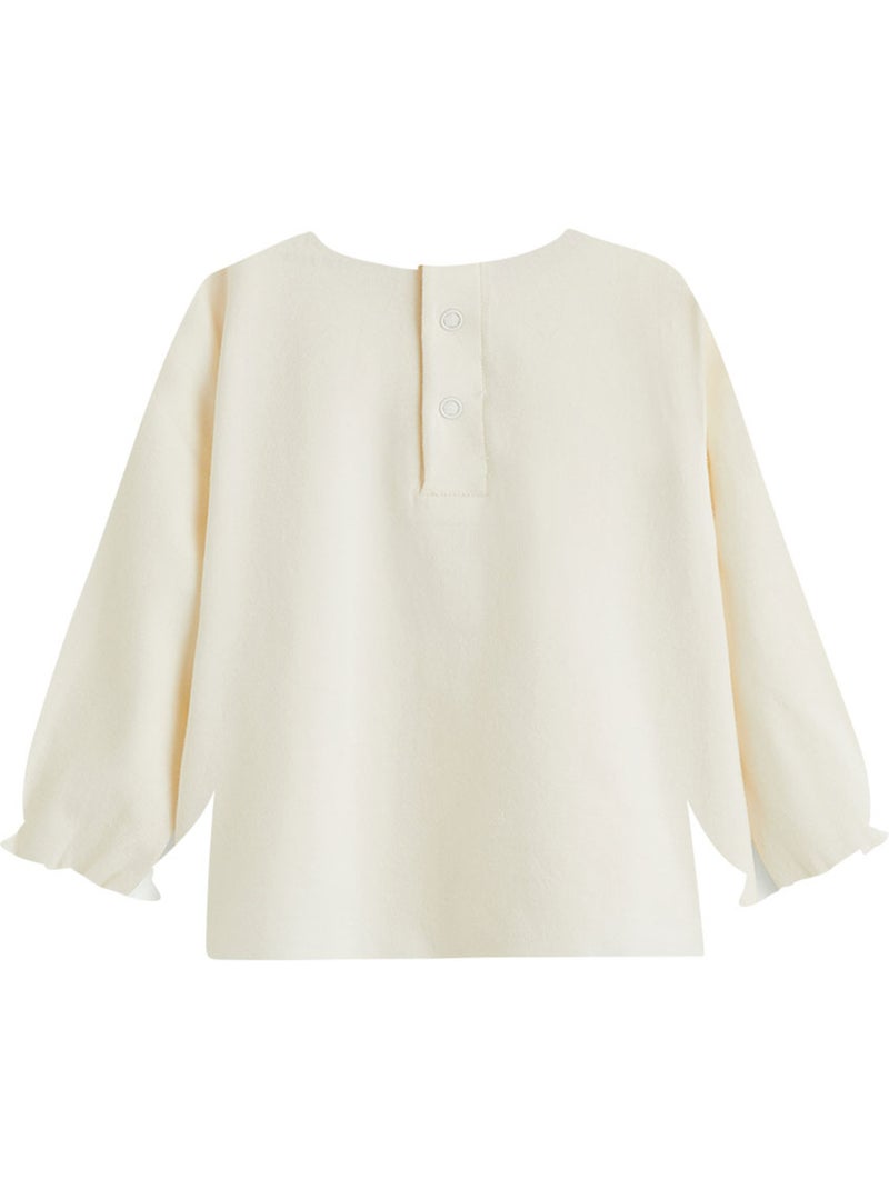 Lot de 2 t-shirts bébé manches longues aimée Ecru - Kiabi