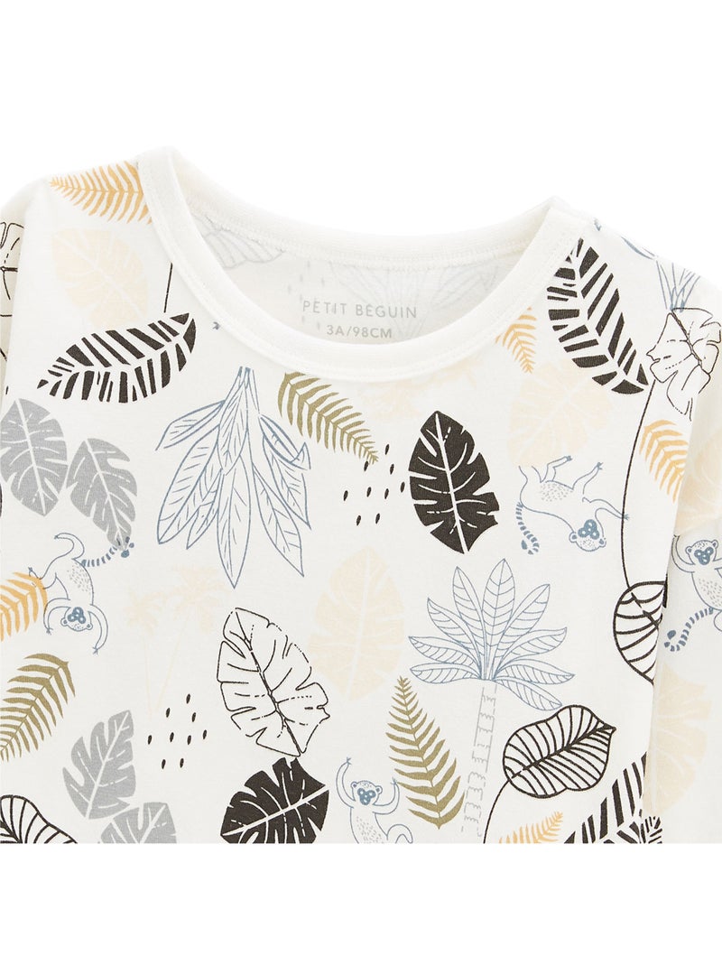 Lot de 2 t-shirts bébé manches longues Caracas Kaki - Kiabi