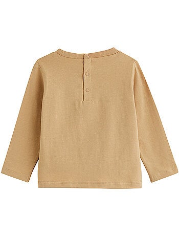 Lot de 2 t-shirts bébé manches longues moka