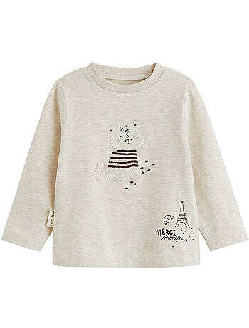 Lot de 2 t-shirts bébé manches longues pistache