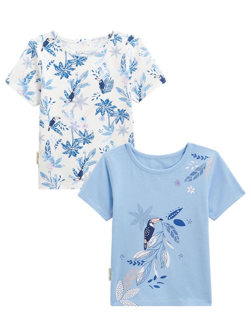 Lot de 2 t-shirts bébé Moorea Ecru - Kiabi