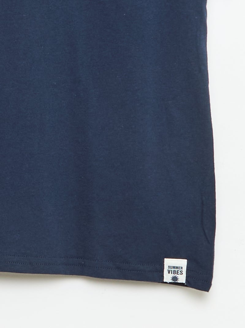 Lot de 2 T-shirts Bleu - Kiabi