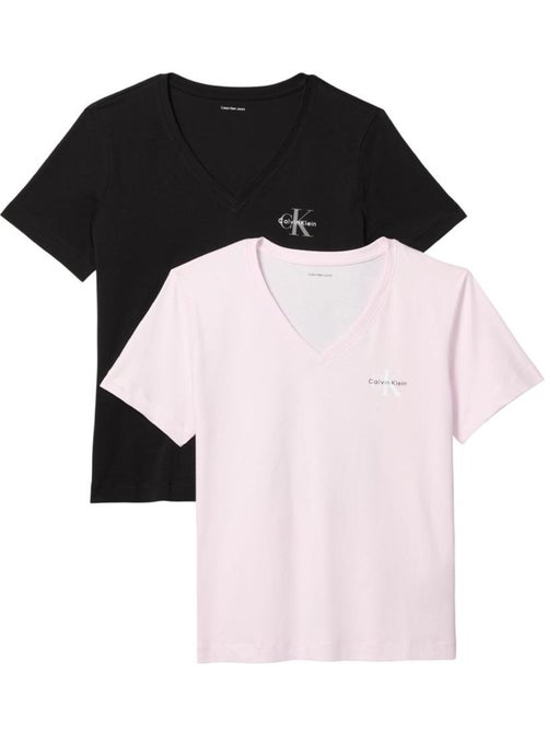 Lot de 2 t-shirts calvin klein jeans - Kiabi Lot de 2 t-shirts calvin klein jeans - Kiabi
