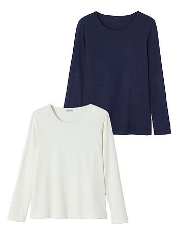 Lot de 2 t-shirts col rond - Damart