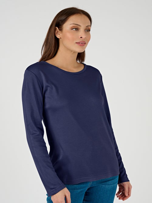 Lot de 2 t-shirts col rond - Damart - Kiabi