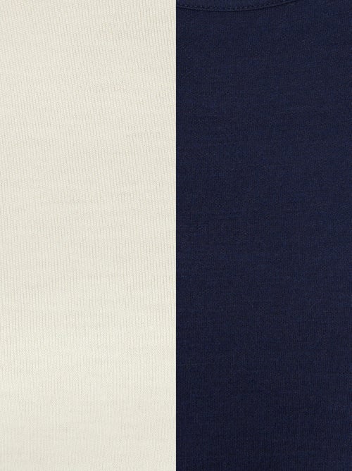 Lot de 2 t-shirts col rond - Damart - Kiabi