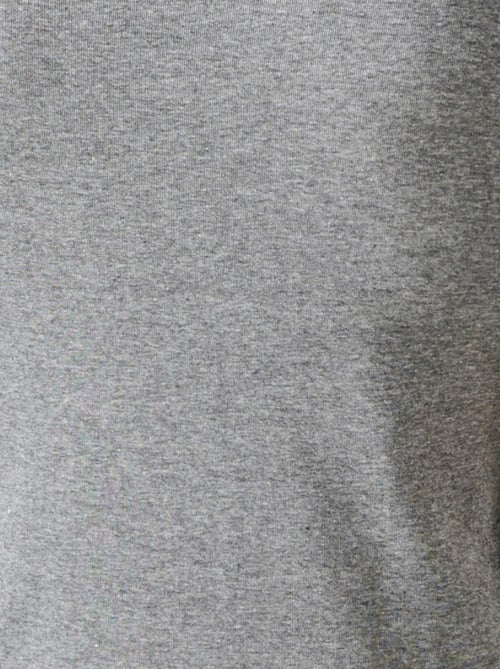 Lot de 2 t-shirts col V, manches courtes, Essential pur coton peigné - Damart - Kiabi