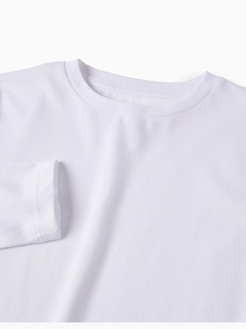 Lot de 2 T-Shirts en Coton à Manches Longues - Kiabi