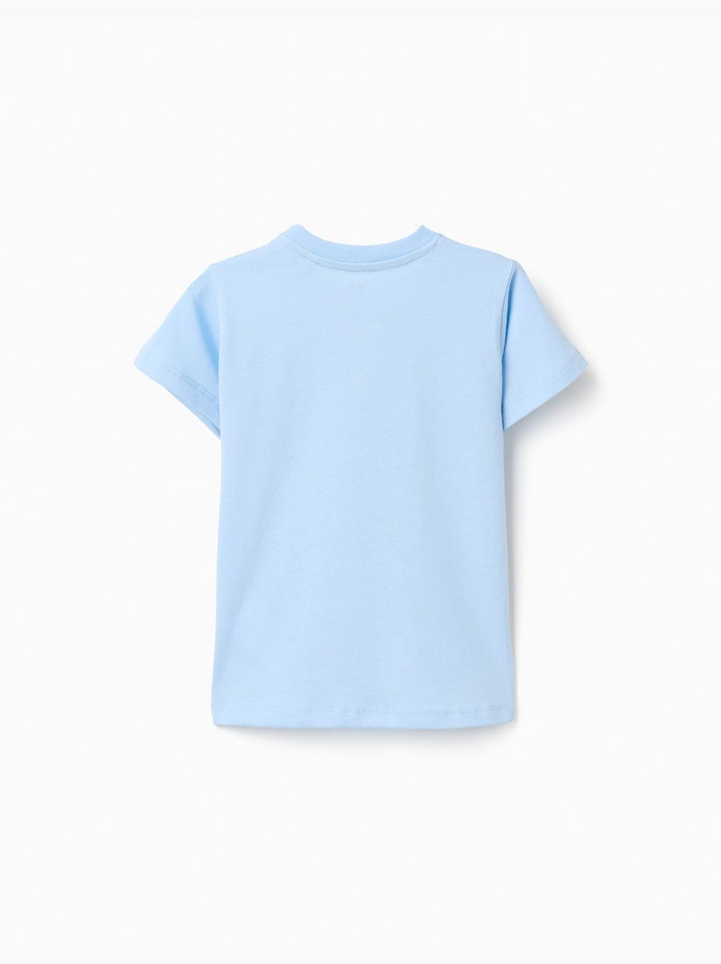 Lot de 2 T-shirts en coton avec imprimés d'été Bleu clair - Kiabi