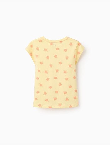 Lot de 2 T-shirts en coton avec imprimés d'été