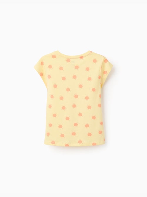 Lot de 2 T-shirts en coton avec imprimés d'été - Kiabi