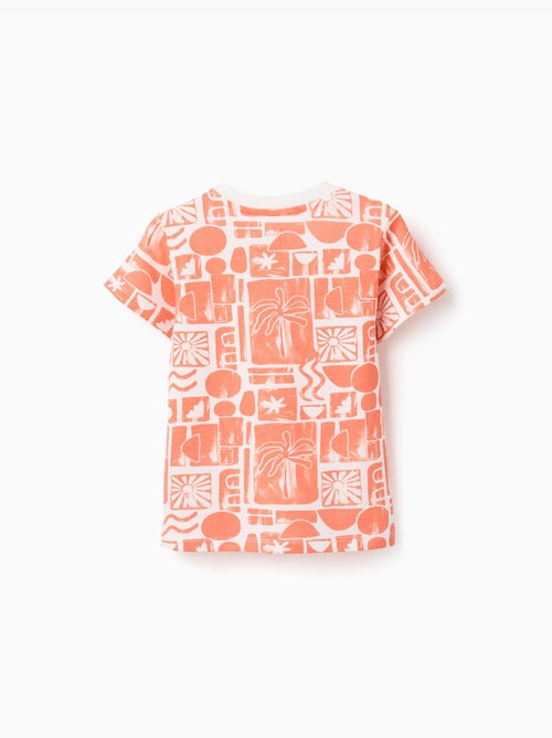 Lot de 2 T-shirts en coton avec imprimés plage - Kiabi