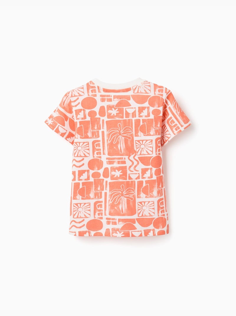 Lot de 2 T-shirts en coton avec imprimés plage Blanc - Kiabi